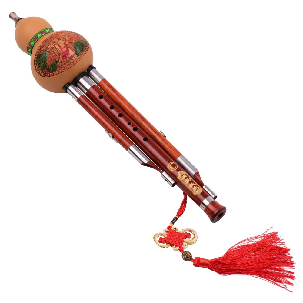 A Musical Instrument With Keys - 3-Tone C Key Hulusi Gourd Flute