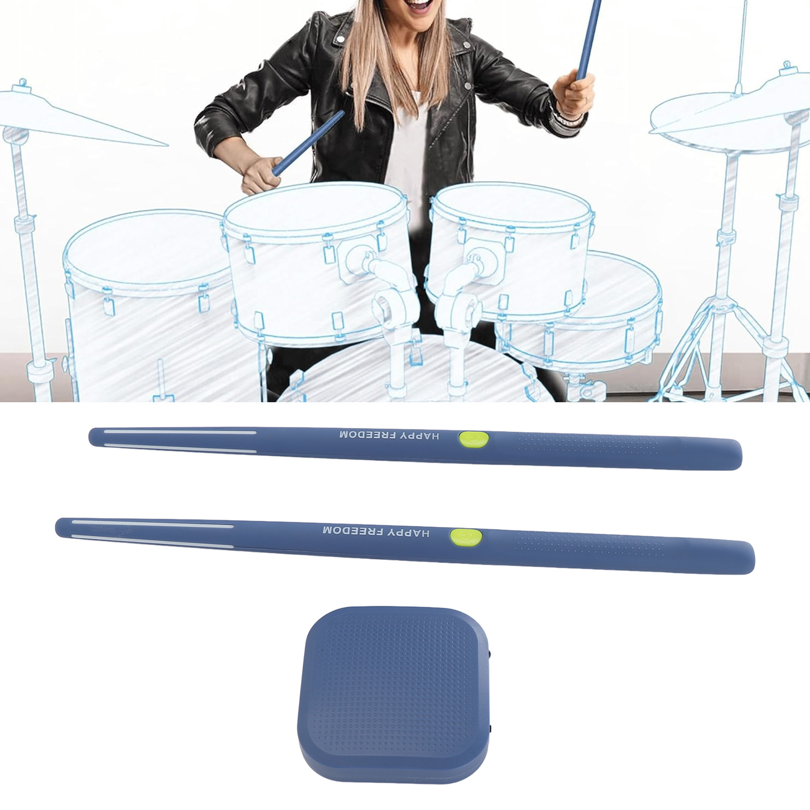 Musical Instrument Virtual - Somatosensory Electric Air Virtual Drum Set