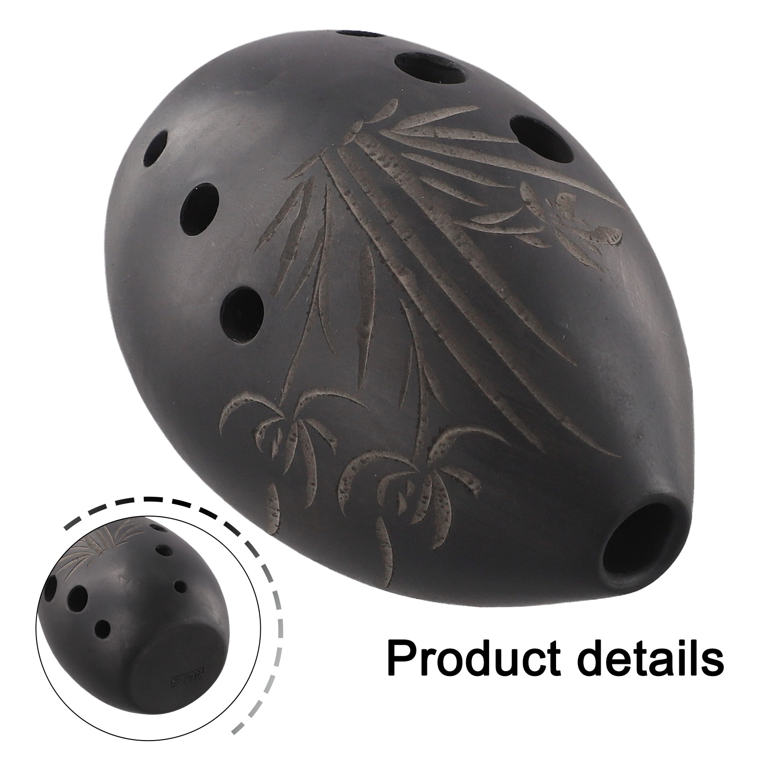 Black 8 Hole Ocarina Clay Xun  - огляд і ціна Musical Instrument Xun