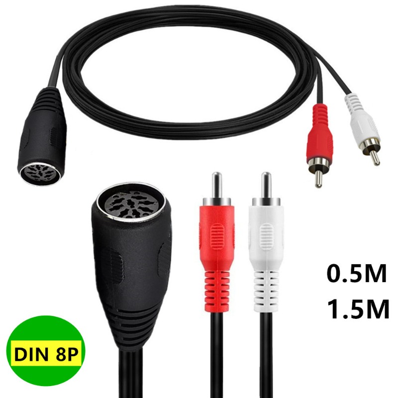 Large 8-core DIN 8PIN Female T - огляд і ціна Musical Instrument Old