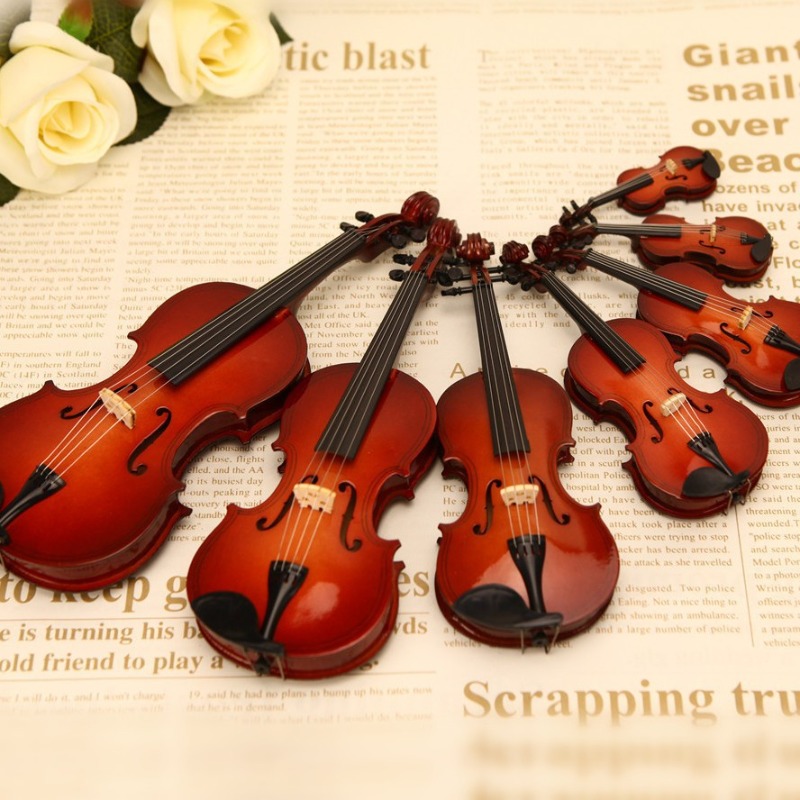 Tiny Violin Figurine Handmade  - огляд і ціна Musical Instrument Old