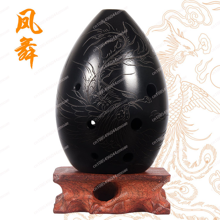 Eight-hole pear-shaped black p - огляд і ціна Musical Instrument Xun