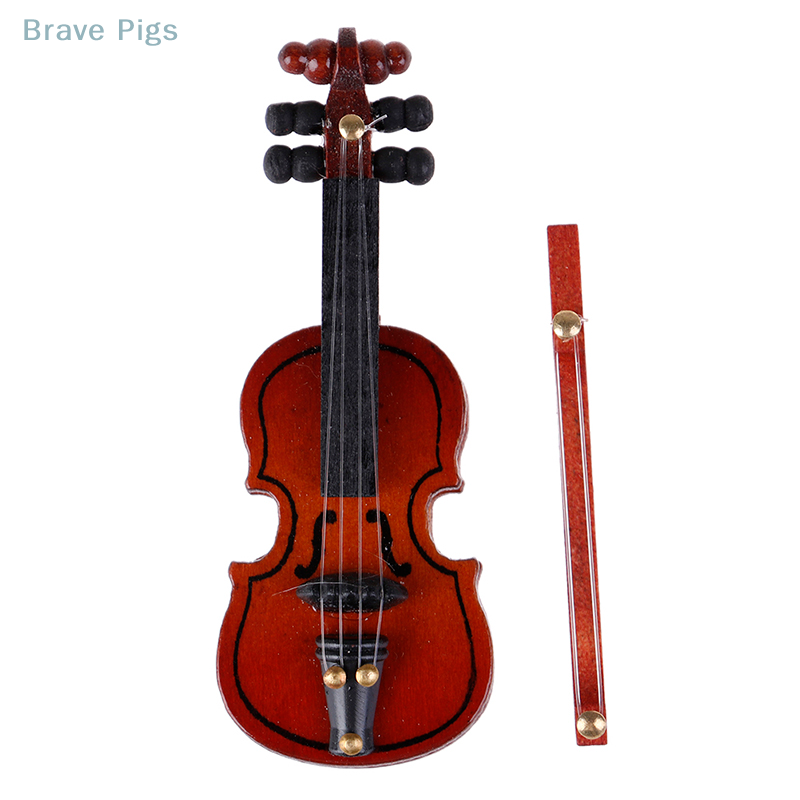 Dollhouse Violin Mini Wooden I - огляд і ціна Musical Instrument Old