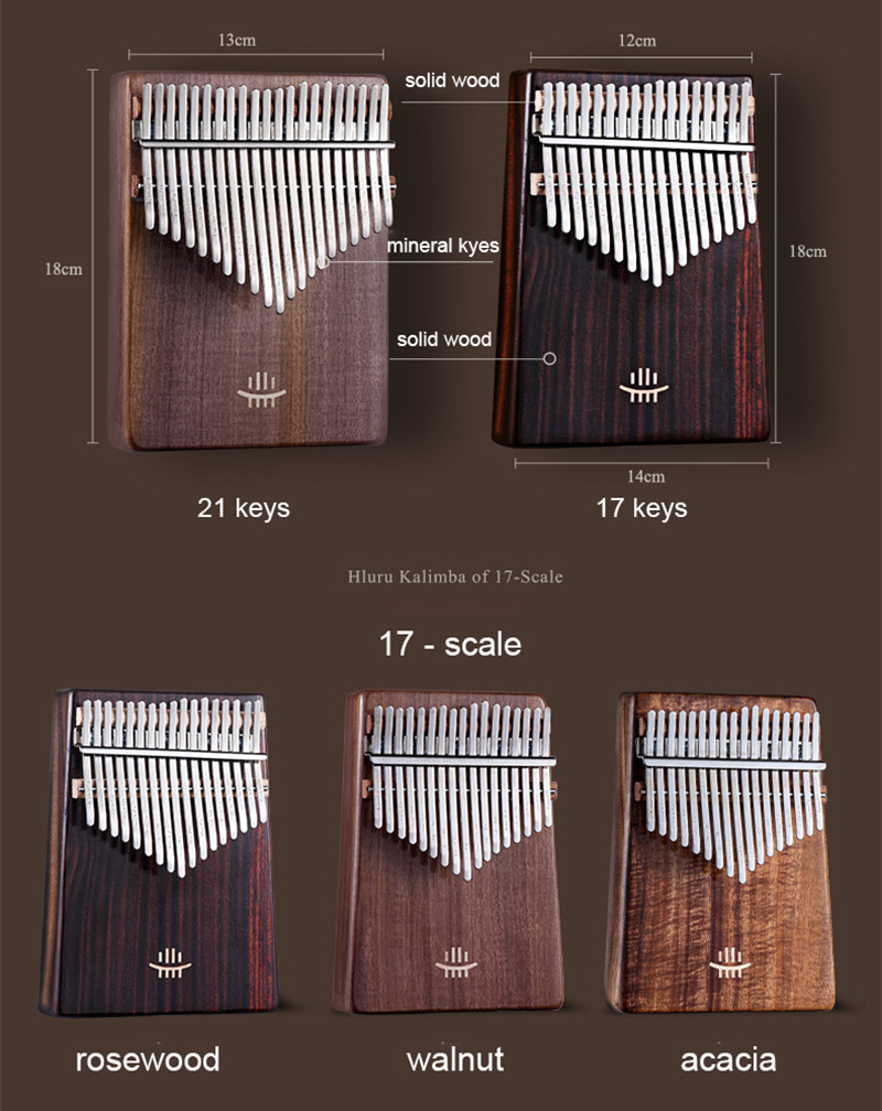 Hluru Kalimba 17 Keys with Hol - огляд і ціна A Musical Instrument With Keys