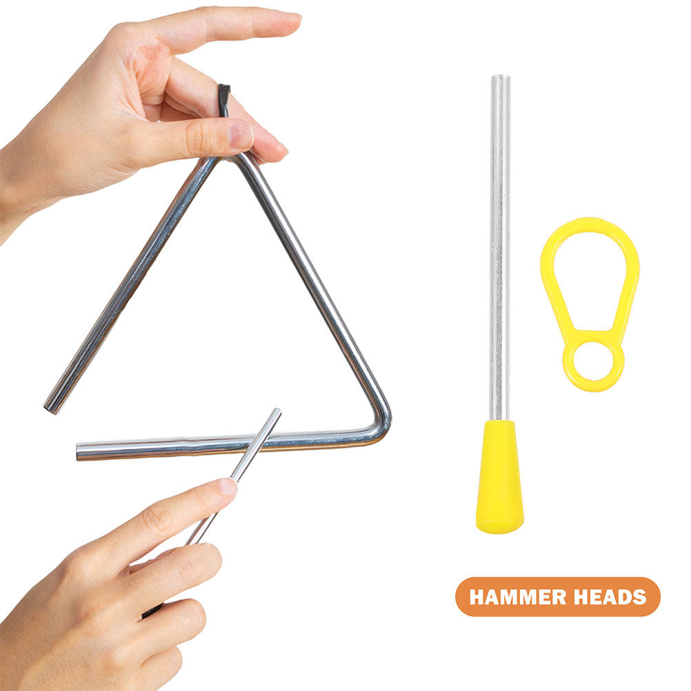 2Pcs Triangle Iron Percussion  - огляд і ціна Musical Instrument Triangle