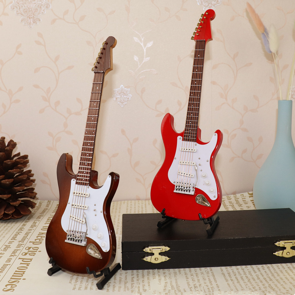 Mini Electric Guitar Wooden Mi - огляд і ціна Musical Instrument Old